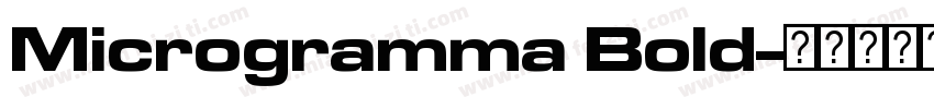 Microgramma Bold字体转换